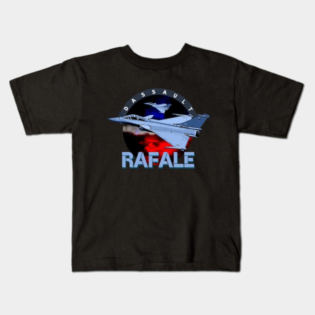 Dassault Rafale Aircraft Kids T-Shirt by aeroloversclothing